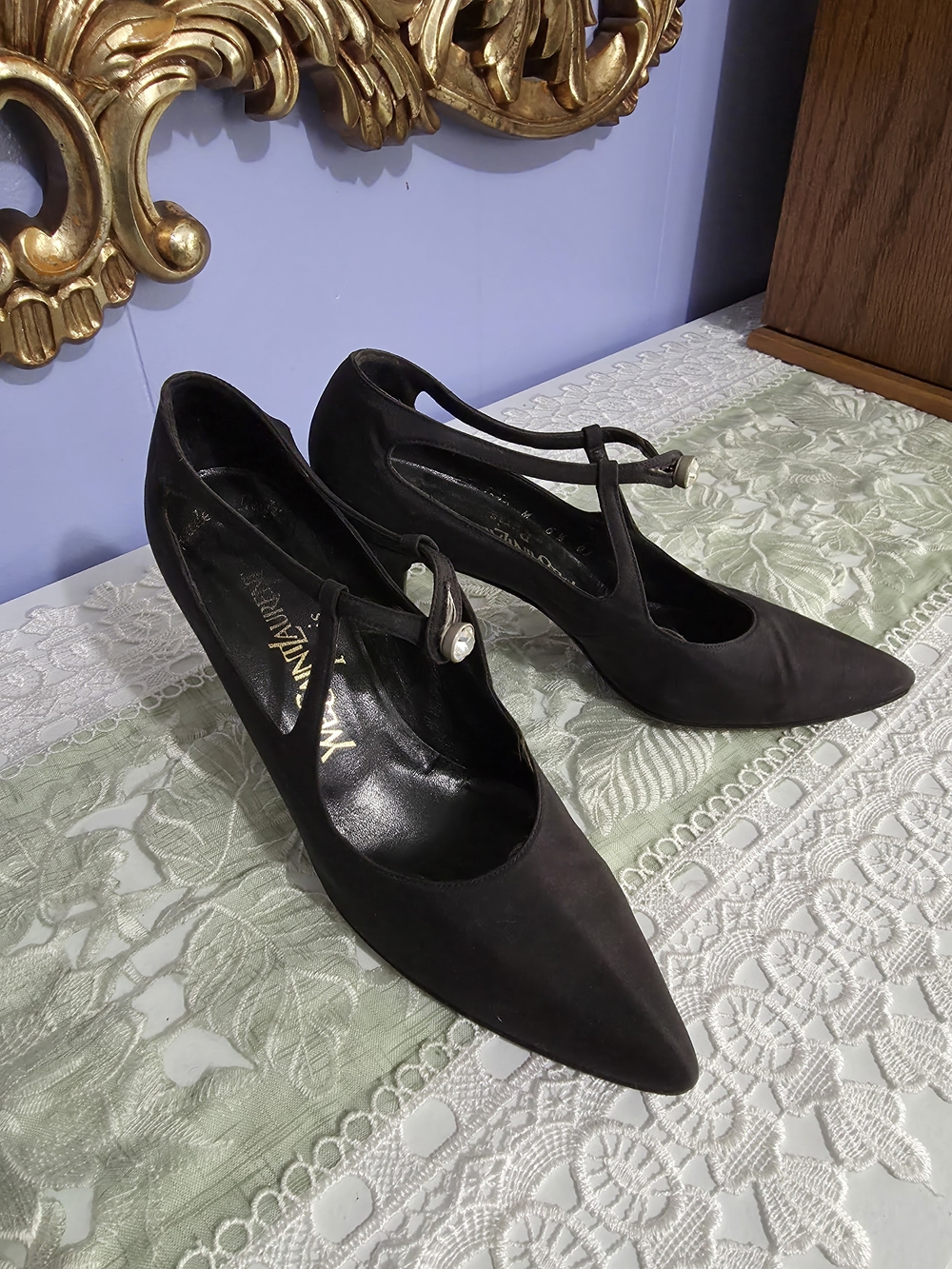 Vintage Yves Saint Laurent Evening Pumps